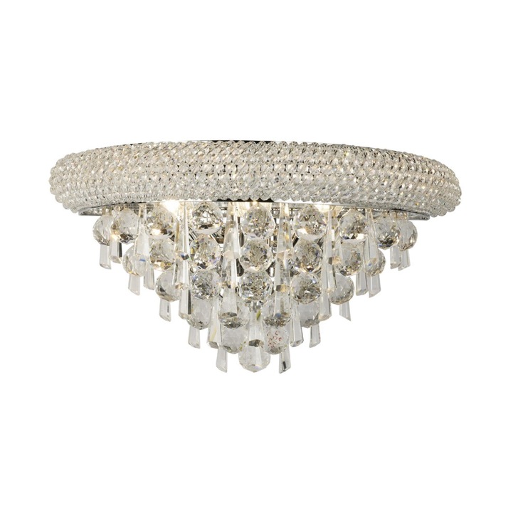 Diyas Alexandra IL31441 Polished Chrome 3 Light Crystal Wall Light