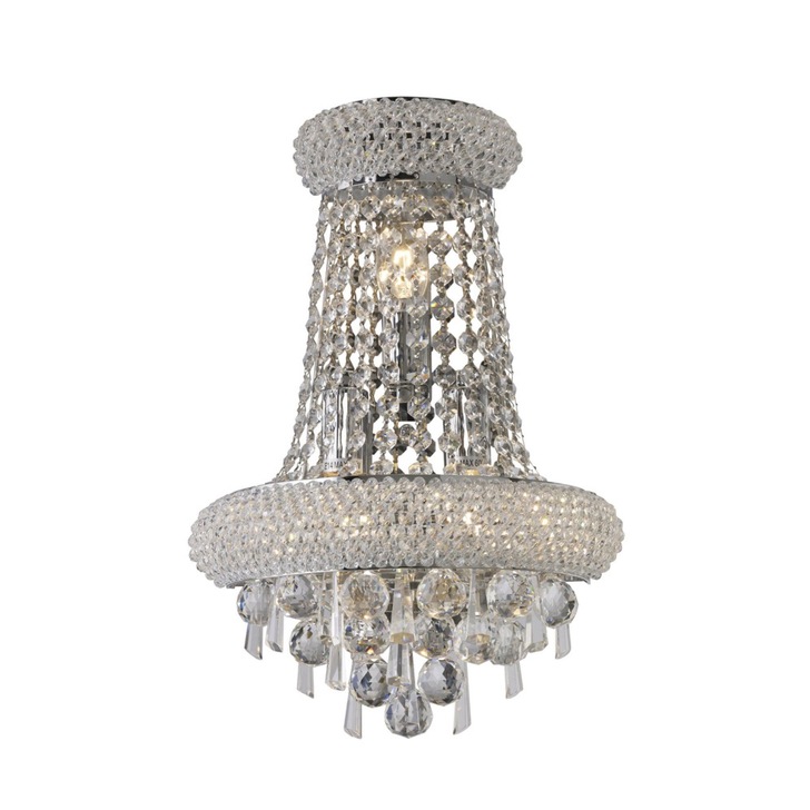 Diyas Alexandra IL31442 Polished Chrome 3 Light Crystal Wall Light