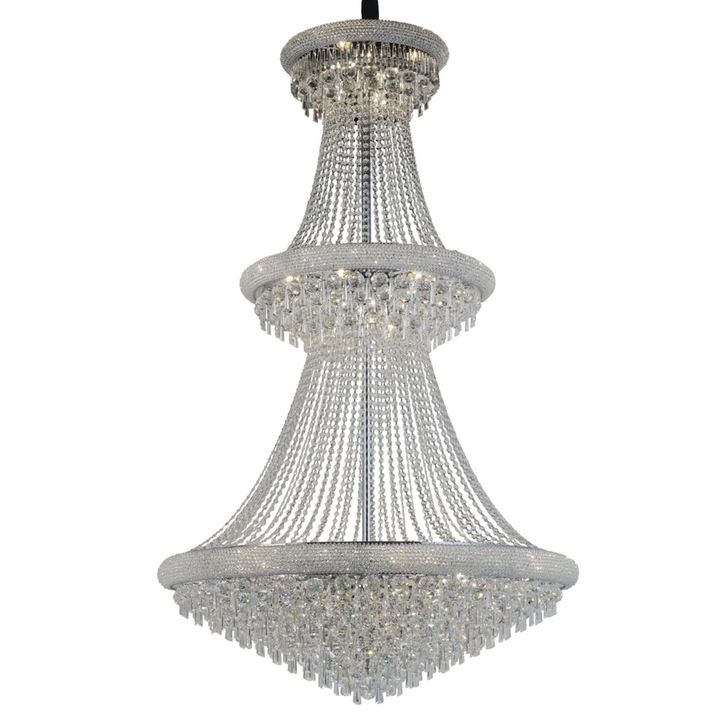 Diyas Alexandra IL31455 Polished Chrome 37 Light Crystal Chandelier