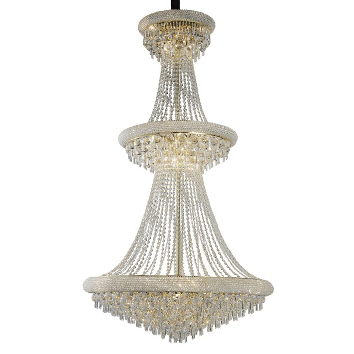 Diyas Alexandra IL32114 French Gold 29 Light Crystal Chandelier