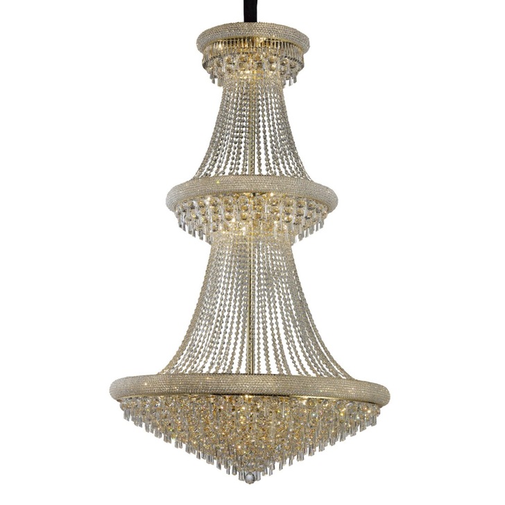 Diyas Alexandra IL32115 French Gold 37 Light Crystal Chandelier