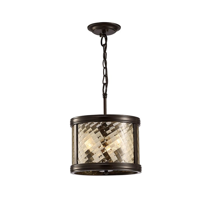 Diyas Asia IL31676 Oiled Bronze 3 Light Pendant