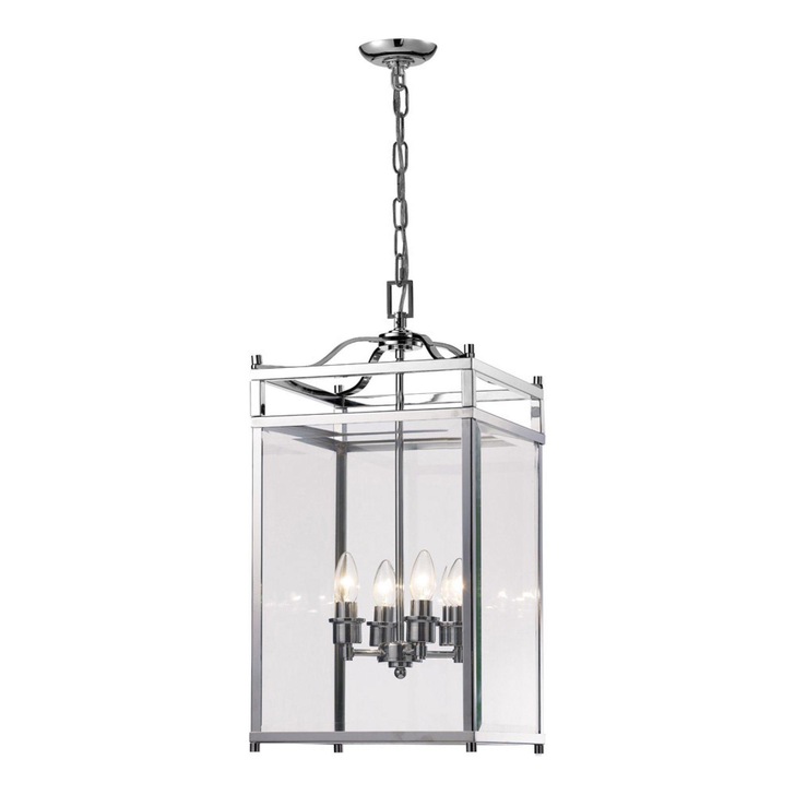 Diyas Aston IL31103 Polished Chrome 4 Light Pendant