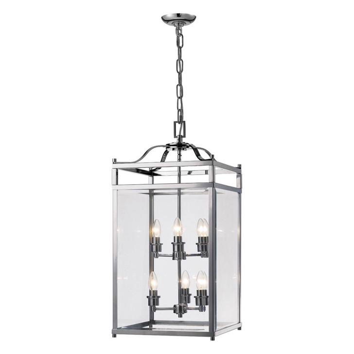 Diyas Aston IL31104 Polished Chrome 6 Light Pendant