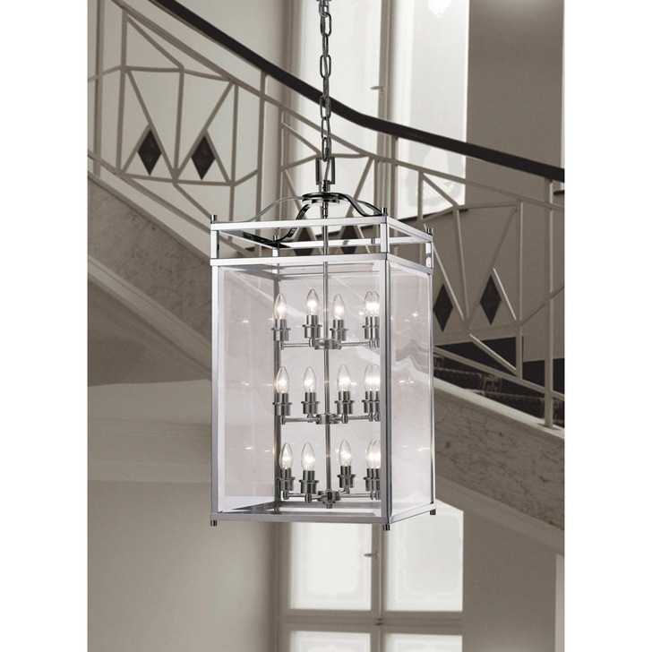 Diyas Aston IL31105 Polished Chrome 12 Light Pendant