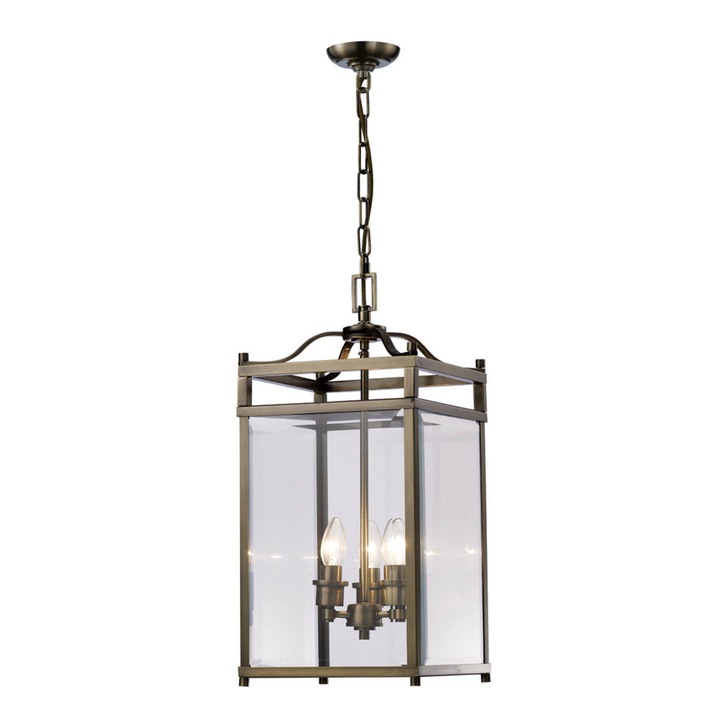 Diyas Aston IL31112 Antique Brass 3 Light Pendant