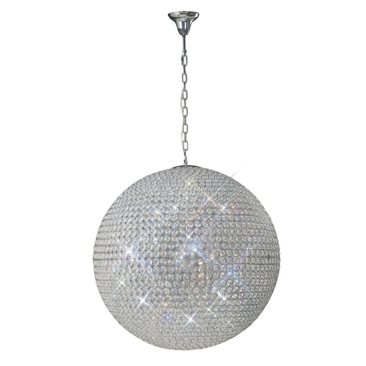 Diyas Ava IL30202 Polished Chrome 12 Light Crystal Pendant