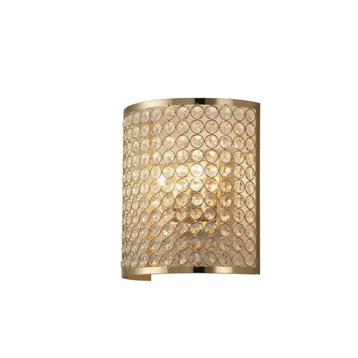 Diyas Ava IL30759 French Gold 2 Light Crystal Wall Light