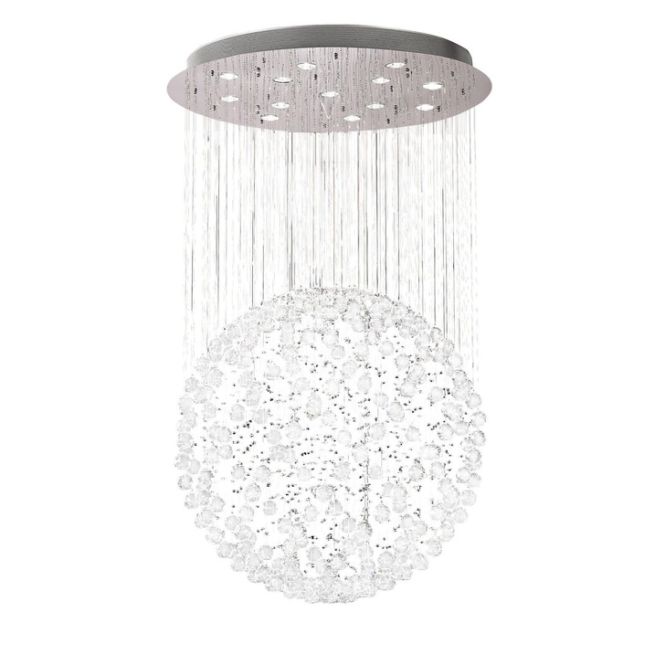 Diyas Colorado IL30782 Polished Chrome 13 Light Crystal Pendant