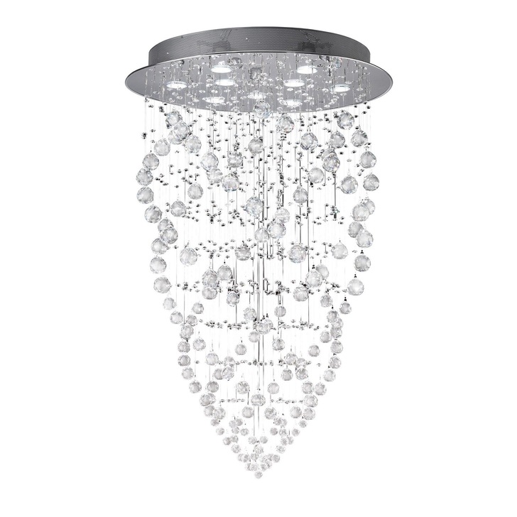 Diyas Colorado IL31378 Polished Chrome 9 Light Crystal Pendant