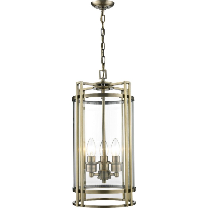 Diyas Eaton IL31092 Antique Brass 3 Light Pendant