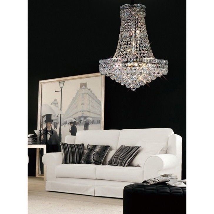 Diyas Frances IL31420 Polished Chrome 14 Light Crystal Pendant