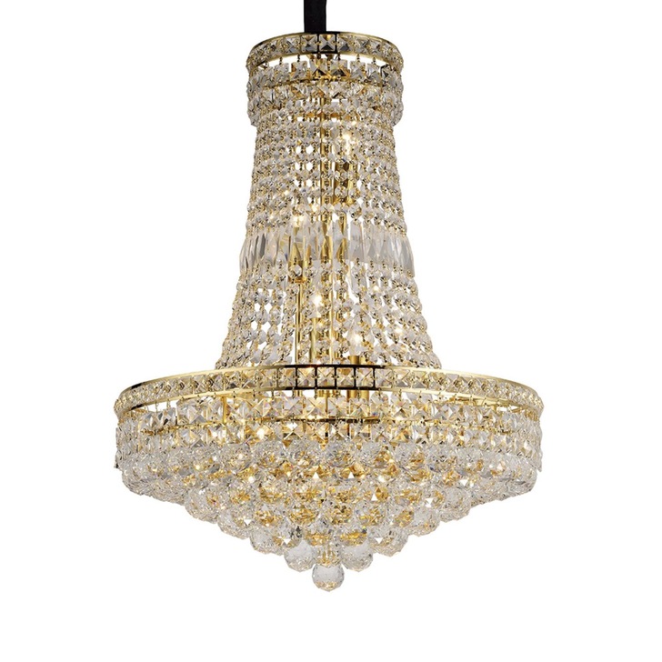 Diyas Frances IL32090 French Gold 14 Light Crystal Pendant