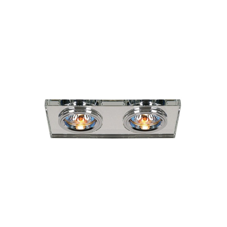 Diyas IL30807CH Rectangular Crystal Recessed Downlight