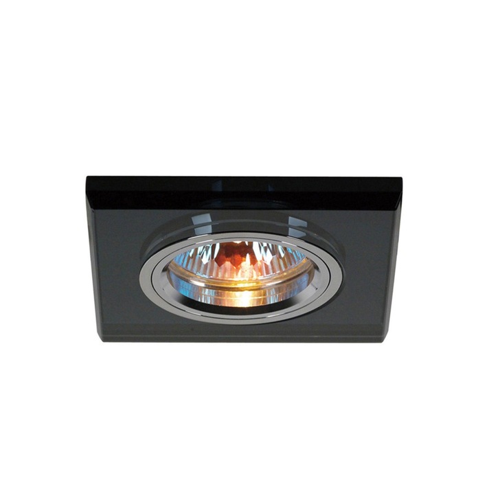 Diyas IL30817BL Square Black Crystal Recessed Downlight