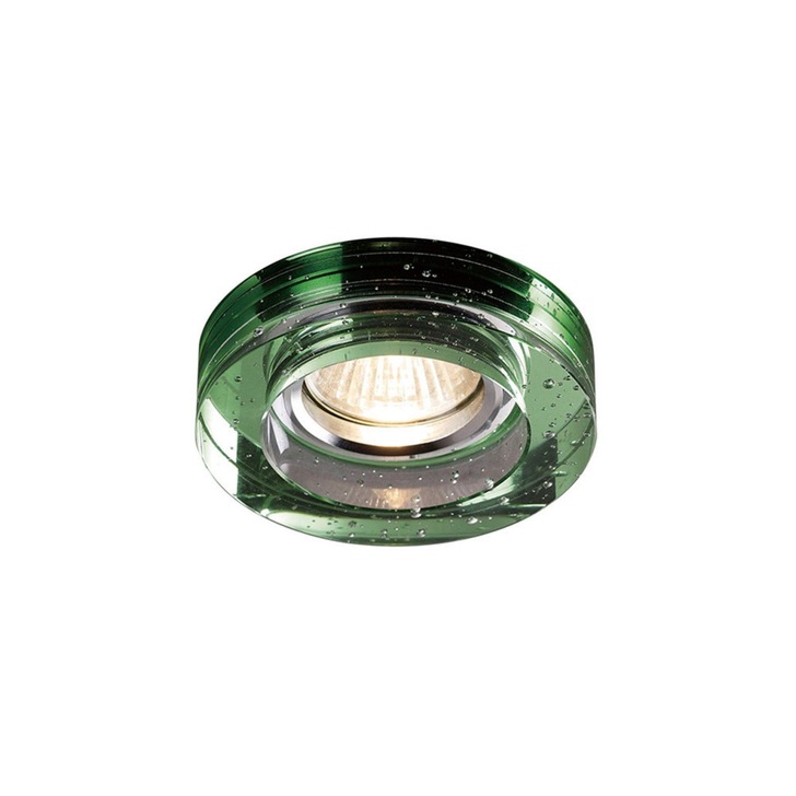 Diyas IL30831GR Round Green Crystal Bubble Effect Recessed Downlight