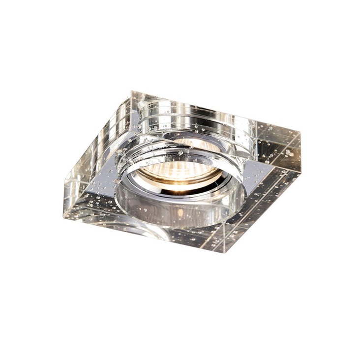 Diyas IL30832CH Square Crystal Bubble Effect Recessed Downlight