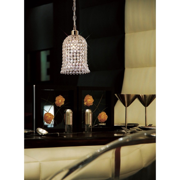 Diyas Kudo IL30760 French Gold Crystal Non-Electric Shade