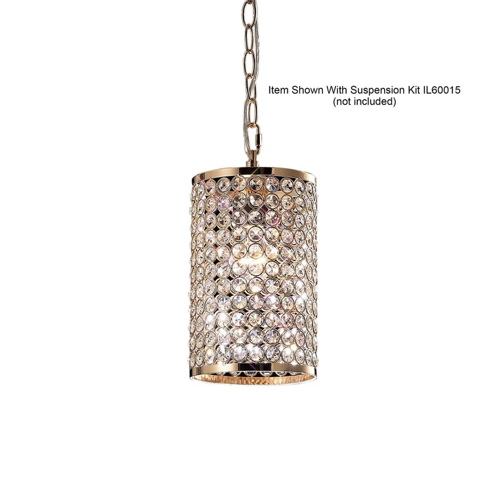 Diyas Kudo IL30761 French Gold Crystal Non-Electric Shade