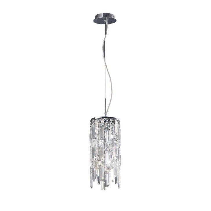 Diyas Maddison IL30253 Polished Chrome 2 Light Crystal Pendant