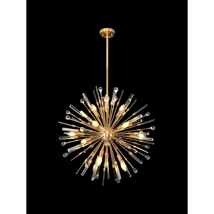 Diyas Noon Antique Gold 12 Light Pendant - IL32831