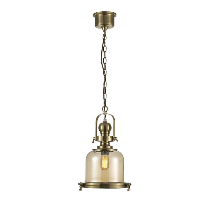 Diyas Riley IL31593 Antique Brass Small Bell Single Pendant