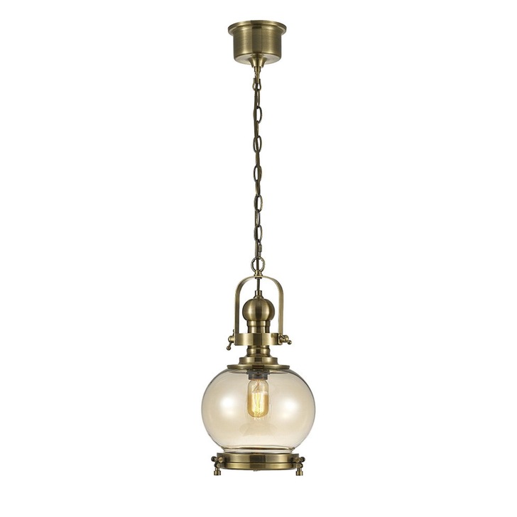 Diyas Riley IL31596 Antique Brass Small Ball Single Pendant