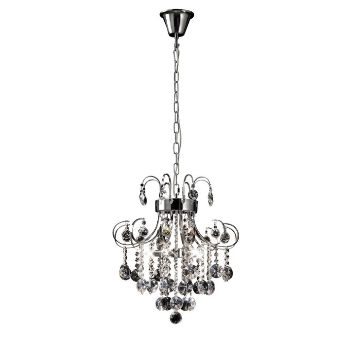 Diyas Rosina IL31054 Polished Chrome 5 Light Crystal Pendant