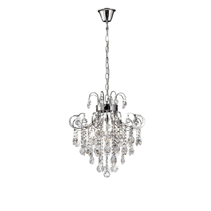 Diyas Rosina IL31055 Polished Chrome 6 Light Crystal Pendant