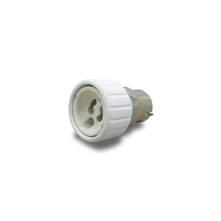 Elements B22 to GU10 Lamp Socket Converter White