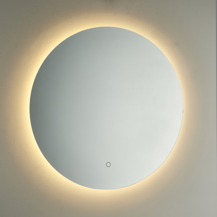 Espello CCT Round Backlit Bathroom Mirror Light With Touch Button & Demister