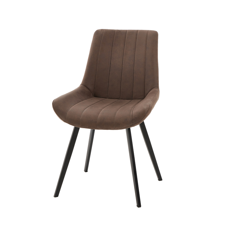 Faux Leather Coffee Coloured Dining Chair