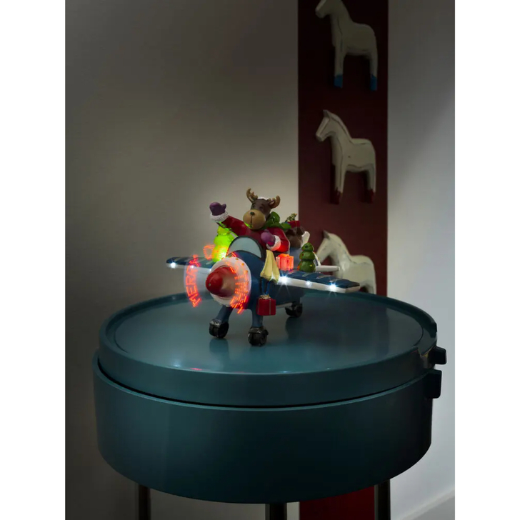 Fiber Optic Airplane, Touch Sensor 2 Min, B/O 3xAA Not Inc