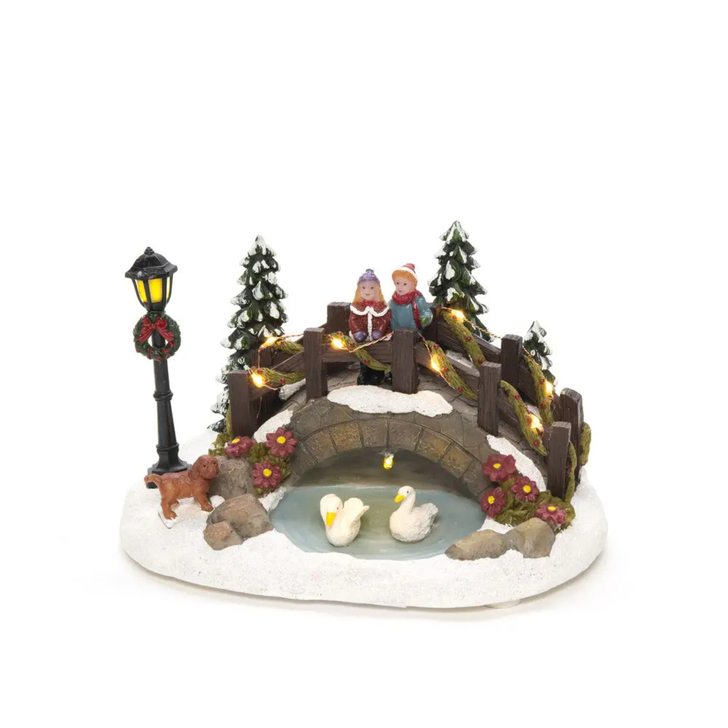 Fiber Optic Bridge over Pond 7 Led B/O