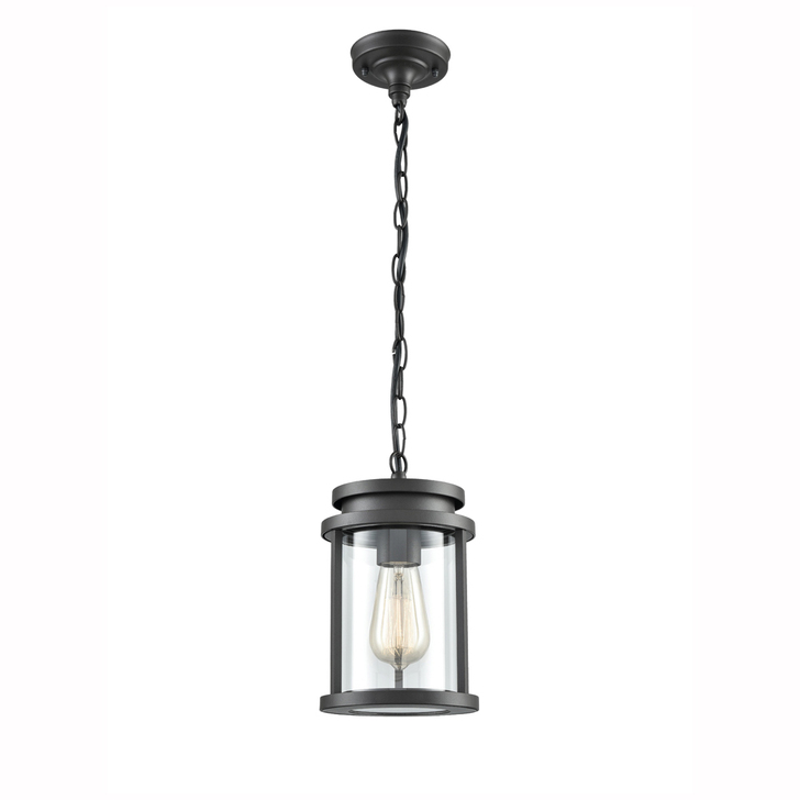 Franklite Alfresco Charcoal Exterior Pendant Light Complete With Clear Glass - IP44