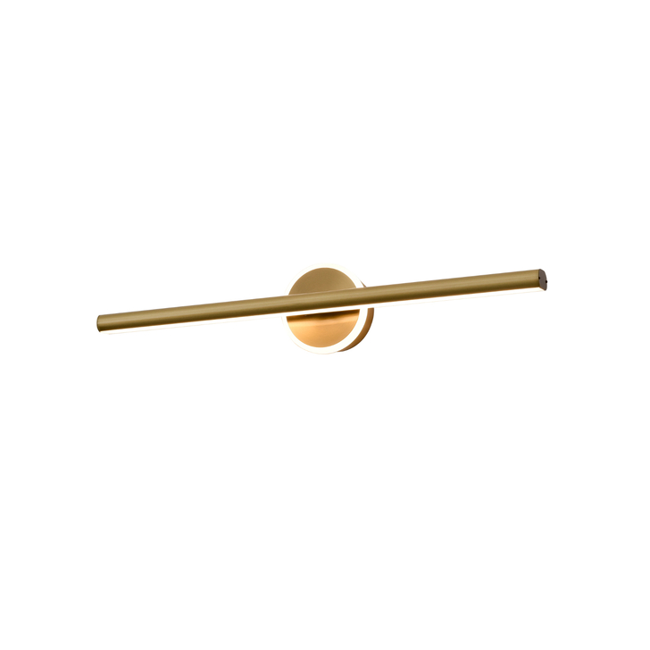 Franklite Allure Aged Brass Led Bathroom Wall Light With Illuminated Backplate - IP44