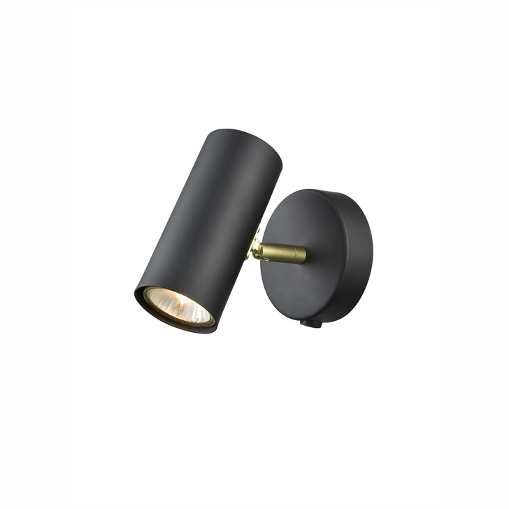 Franklite Aspect Black And Gold Single Spotlight