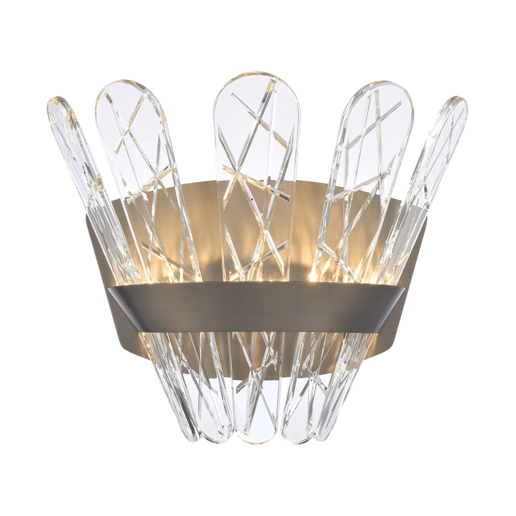 Franklite Beatrice Brushed Bronze Dimmable Led Wall Light - 3000K