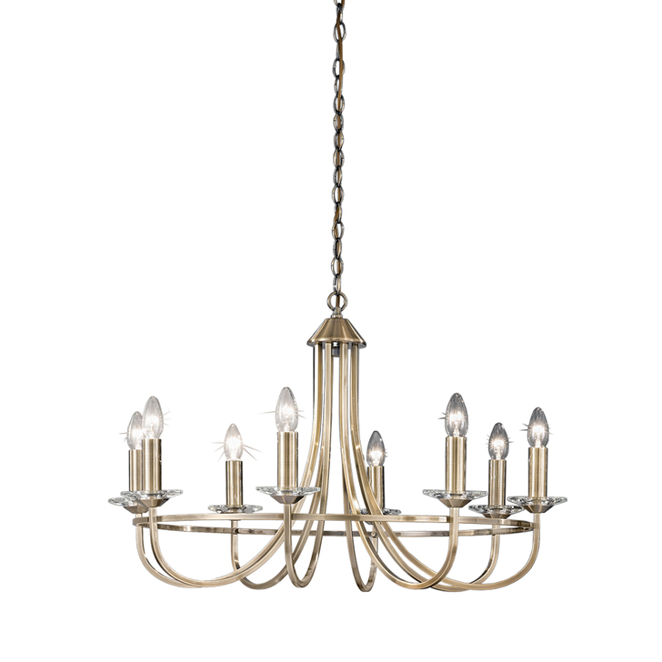 Franklite Carousel Bronze 8 Light Chandelier