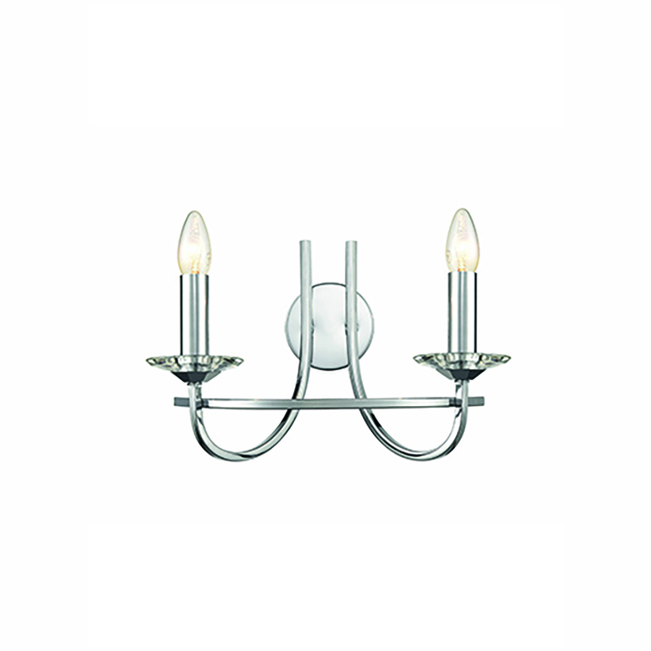 Franklite Carousel Polished Chrome Double Wall Light