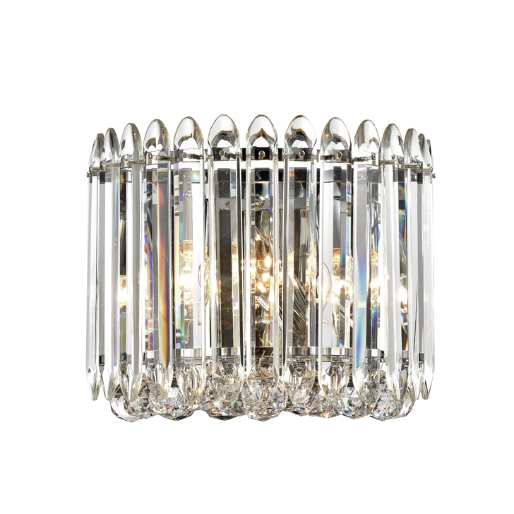 Franklite Diva 3 Light Crystal Wall Light