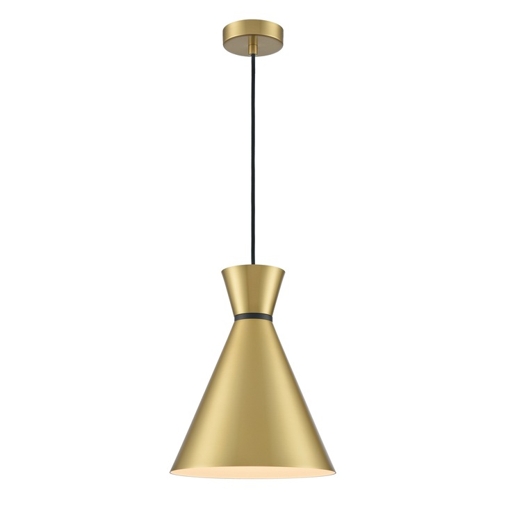 Franklite Happy Medium Satin Brass Pendant