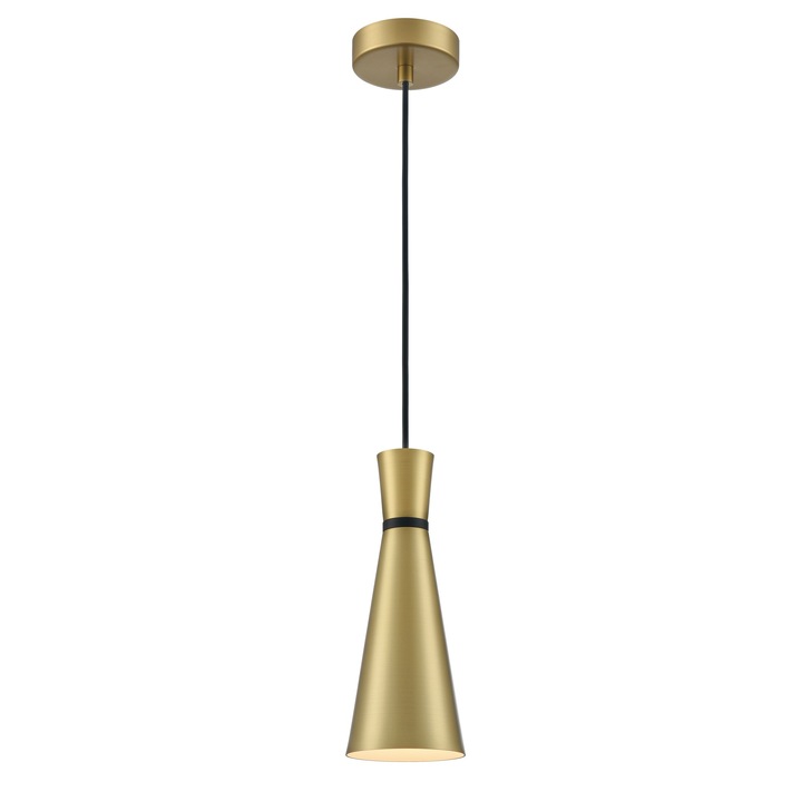 Franklite Happy Small Satin Brass Pendant