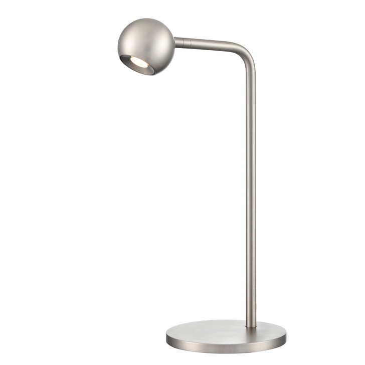 Franklite Iris Satin Nickel Led Adjustable Table Lamp - 3000K