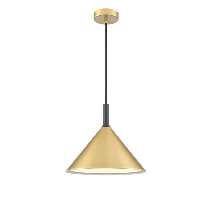 Franklite Joy Small Single Pendant In Satin Brass