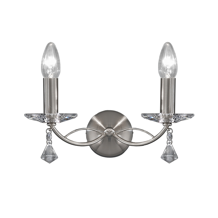 Franklite Monaco Satin Nickel Double Wall Light