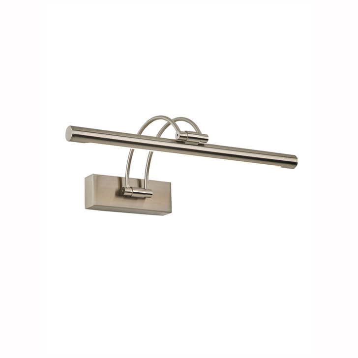 Franklite Nouveau Satin Nickel Single Arm Adjustable Dimmable Led Picture Light - 380mm - 3000K