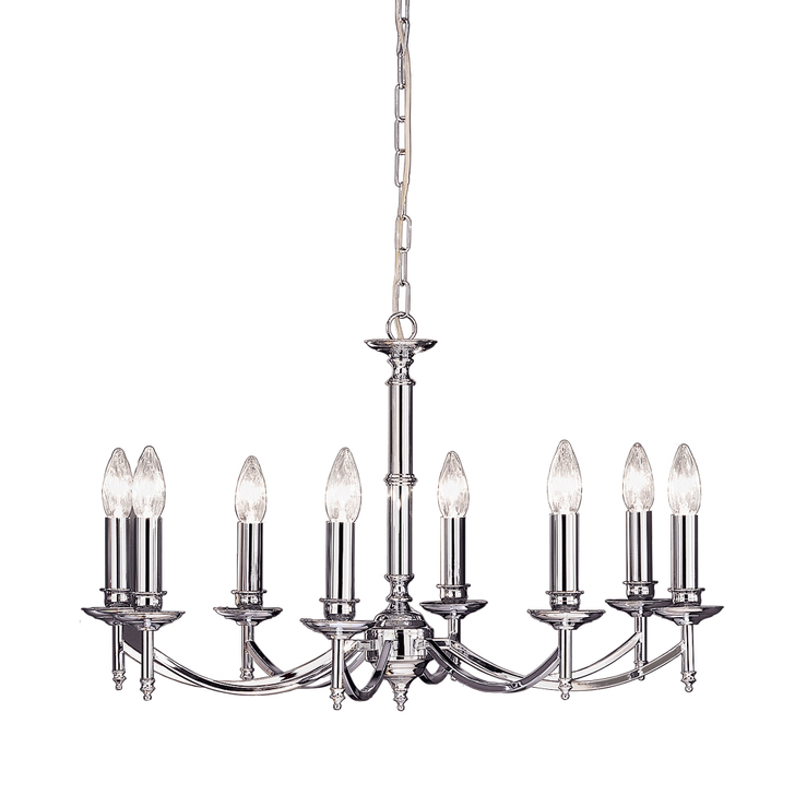 Franklite Petrushka Polished Chrome 8 Light Chandelier