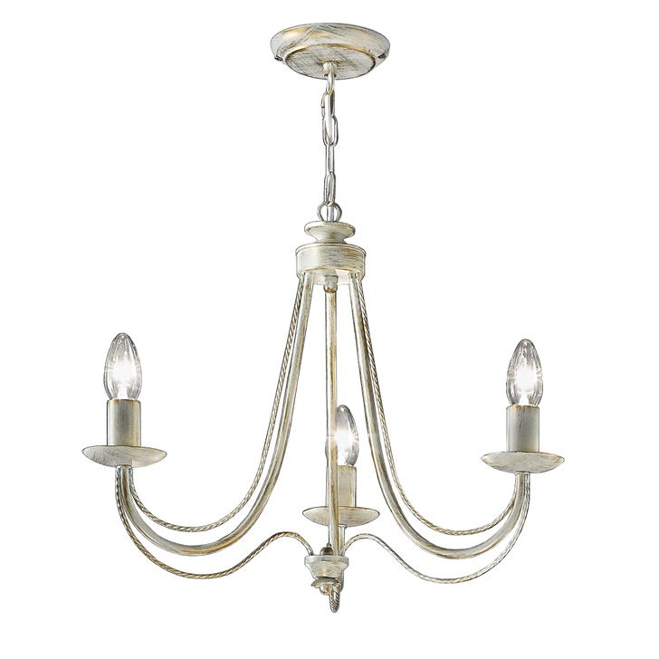 Franklite Philly Cream 3 Light Chandelier