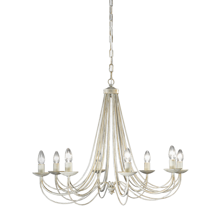 Franklite Philly Cream 8 Light Chandelier